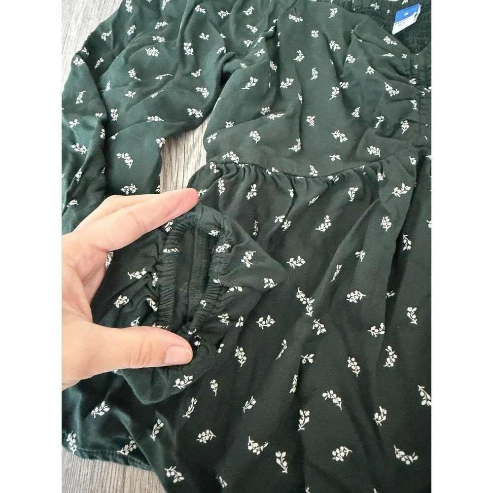 Old Navy Floral Puff Sleeve Top Medium